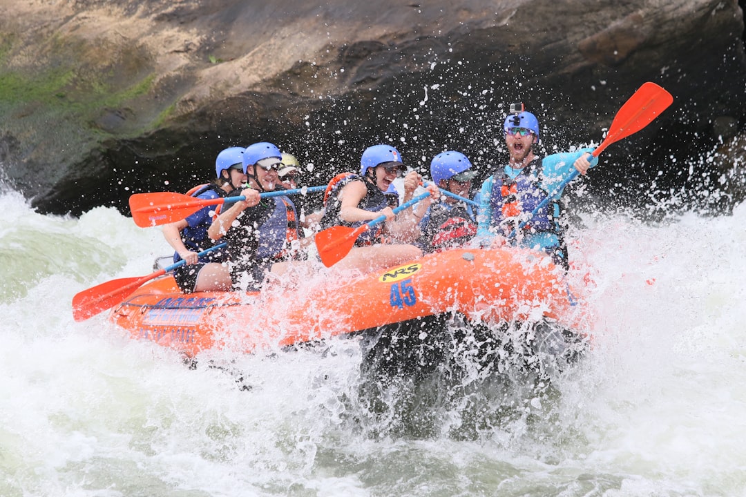 Experiencing an amazing activity of whitewater rafting on the New River Gorge in West Virginia. Great family-friendly fun and heart-racing adventure. Its the ultimate outdoor experience.